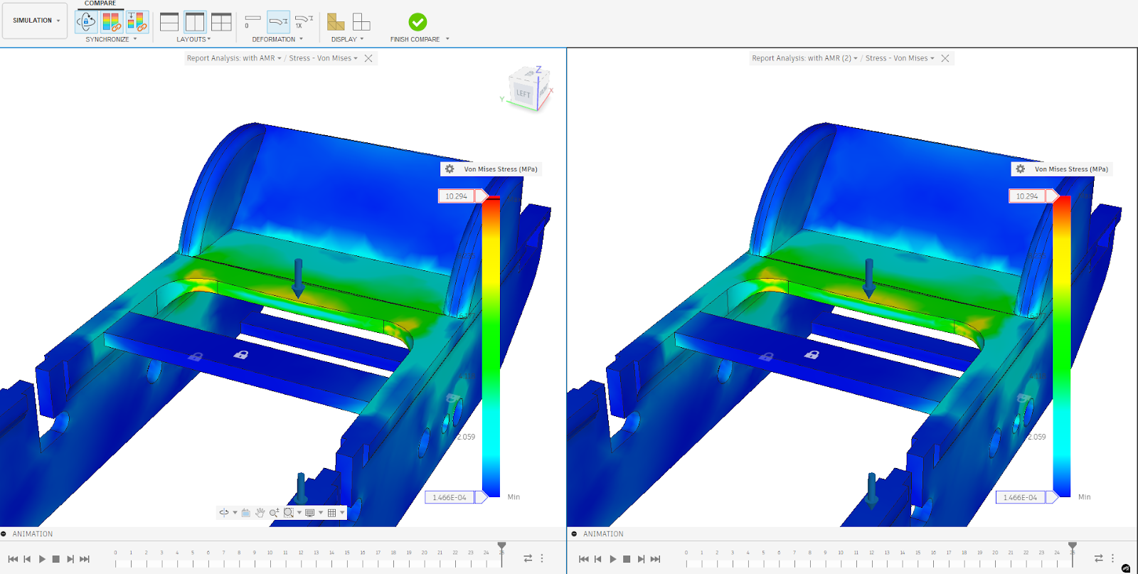 Von Mises Stress FEA